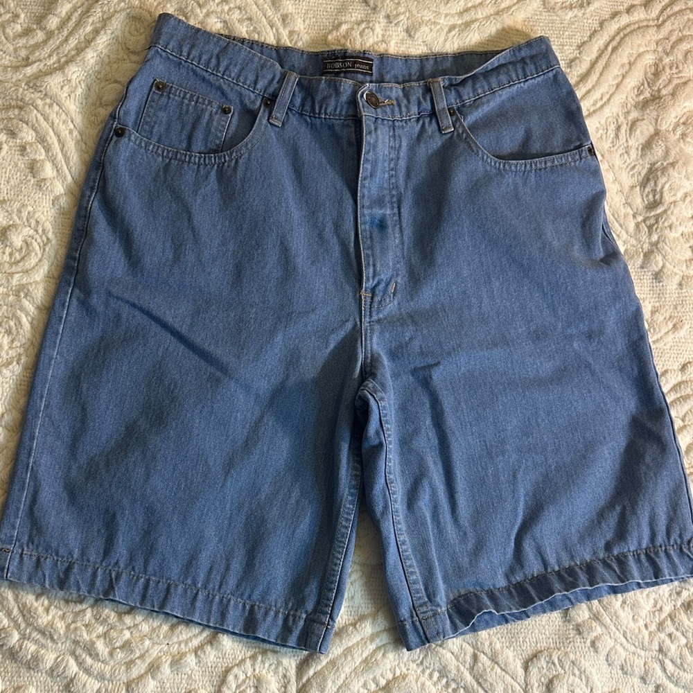 Bobson Natural Spirit denim Bermuda shorts sz 33 waist